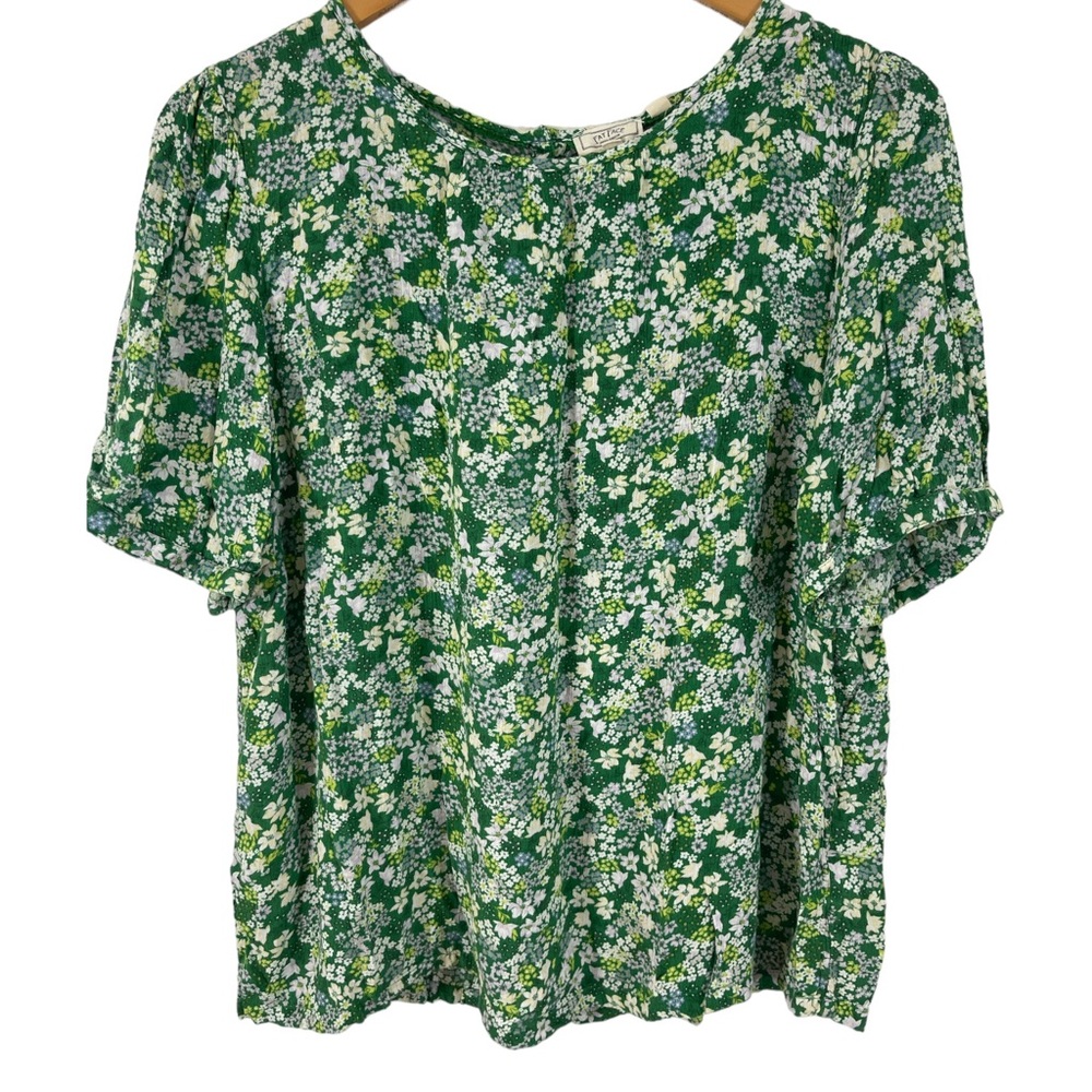 Fat Face women’s green floral fern Claire blouse top